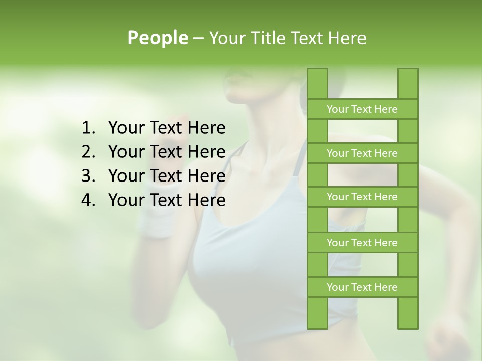 Caucasian Beauty One PowerPoint Template