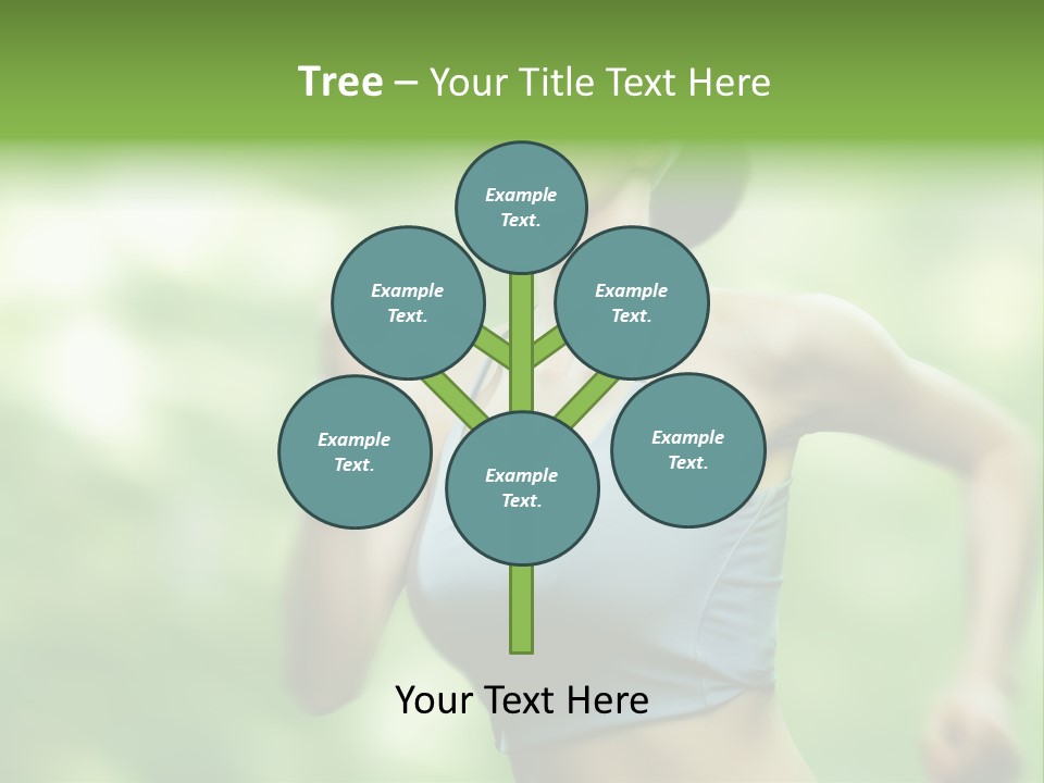 Caucasian Beauty One PowerPoint Template