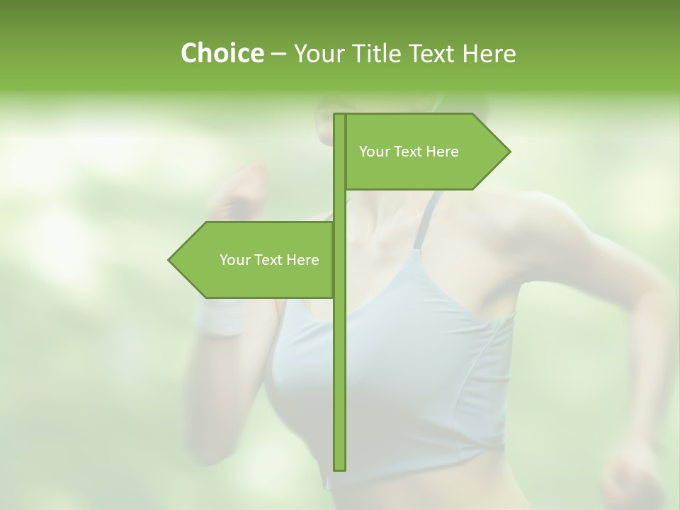 Caucasian Beauty One PowerPoint Template