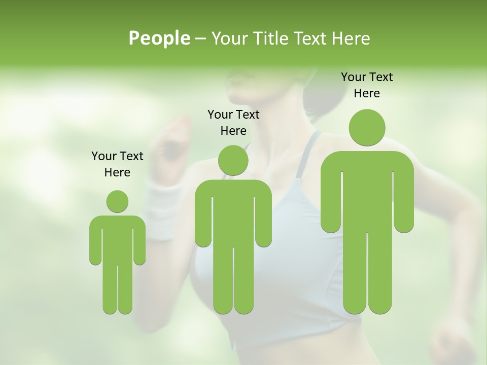 Caucasian Beauty One PowerPoint Template