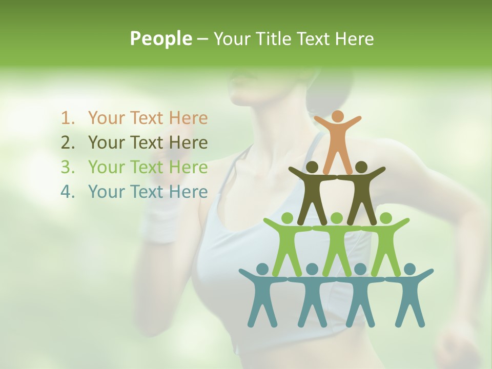 Caucasian Beauty One PowerPoint Template