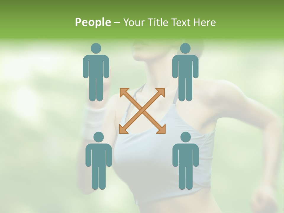 Caucasian Beauty One PowerPoint Template