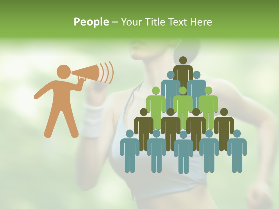 Caucasian Beauty One PowerPoint Template