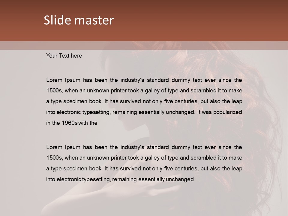 Health Beauty Straight PowerPoint Template