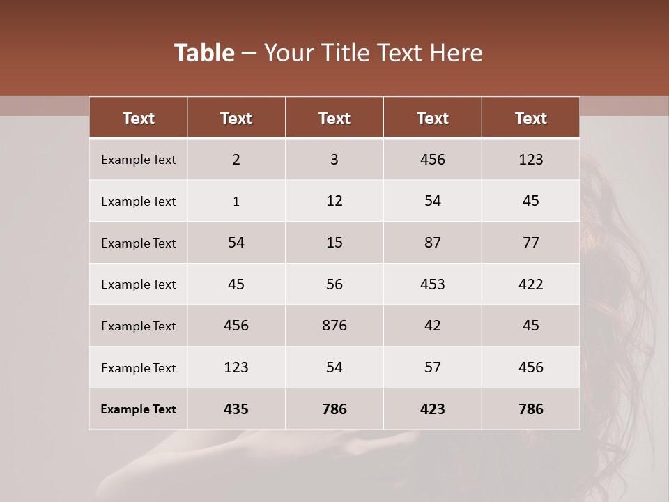 Health Beauty Straight PowerPoint Template