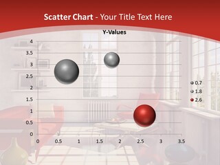 Loft White Sofa PowerPoint Template