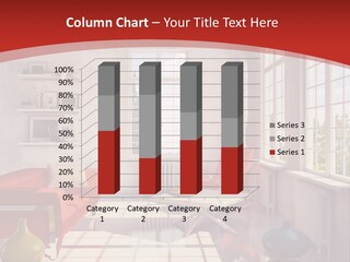 Loft White Sofa PowerPoint Template