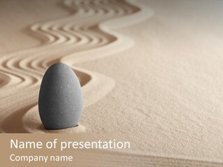 Sand Tranquil Concept PowerPoint Template