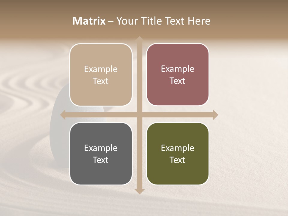 Sand Tranquil Concept PowerPoint Template