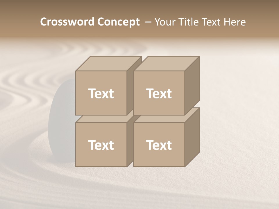 Sand Tranquil Concept PowerPoint Template