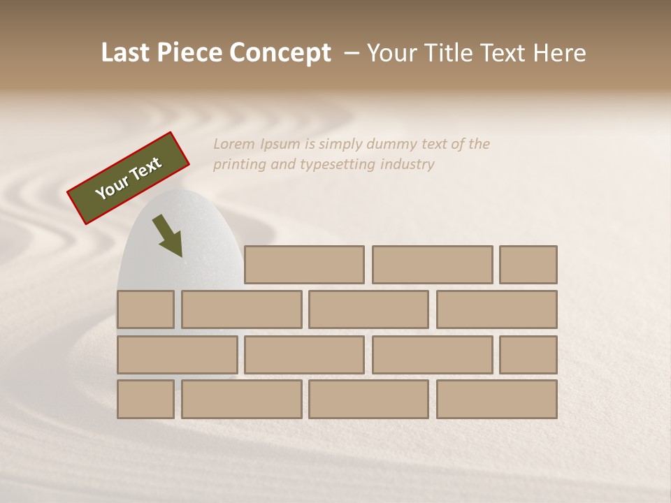 Sand Tranquil Concept PowerPoint Template