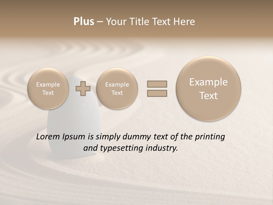 Sand Tranquil Concept PowerPoint Template