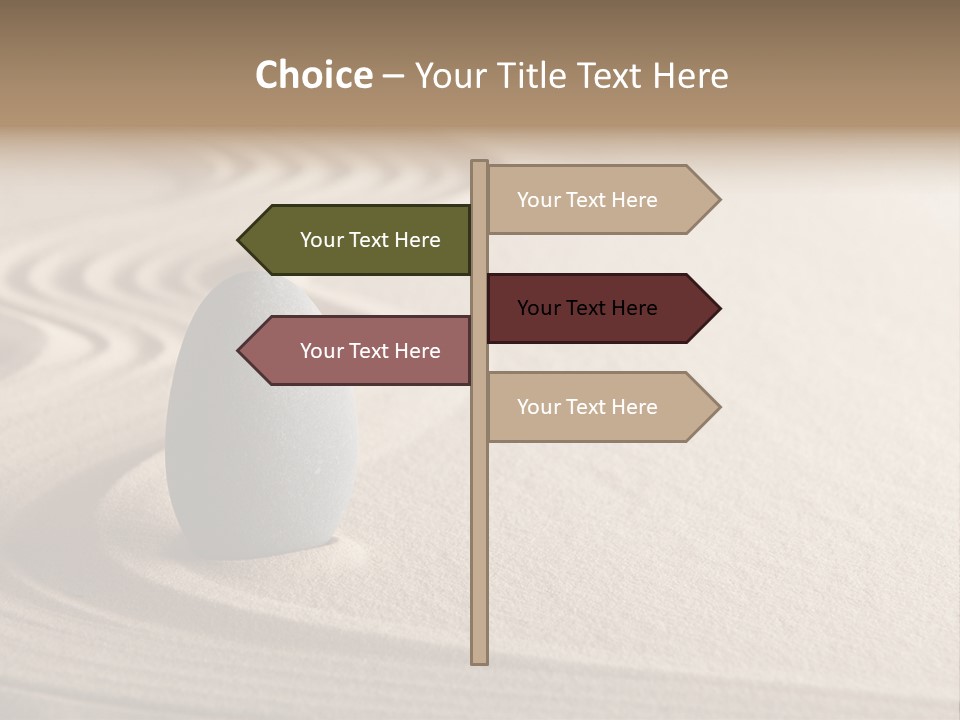 Sand Tranquil Concept PowerPoint Template