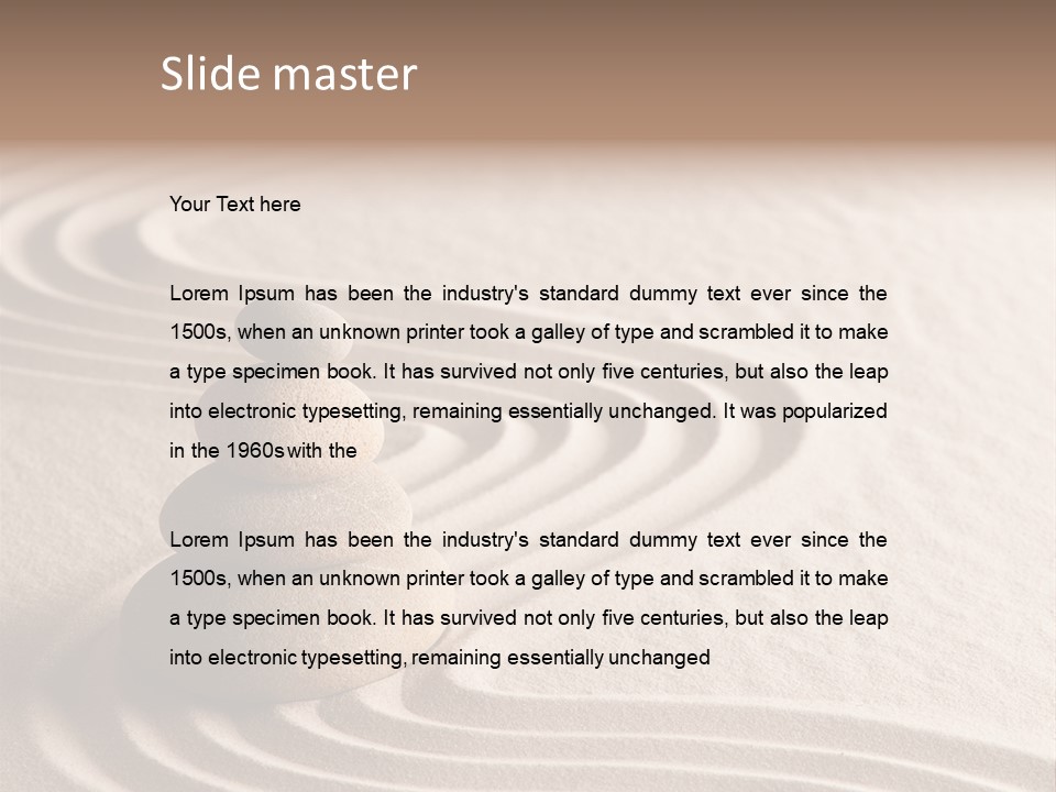 Ripple Spirituality Yellow PowerPoint Template