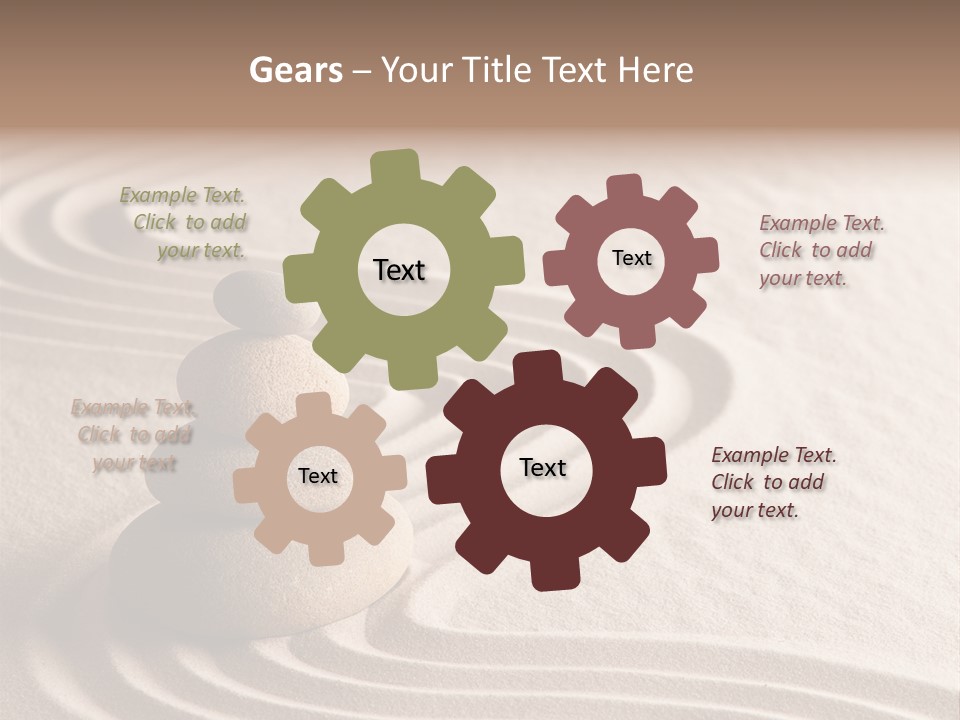 Ripple Spirituality Yellow PowerPoint Template