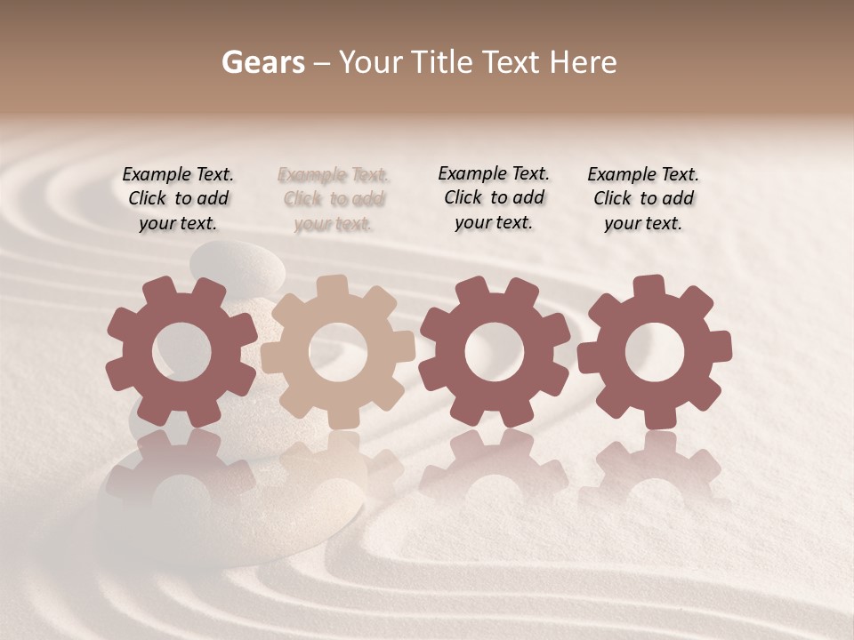 Ripple Spirituality Yellow PowerPoint Template