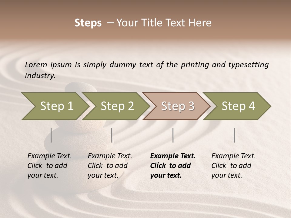 Ripple Spirituality Yellow PowerPoint Template
