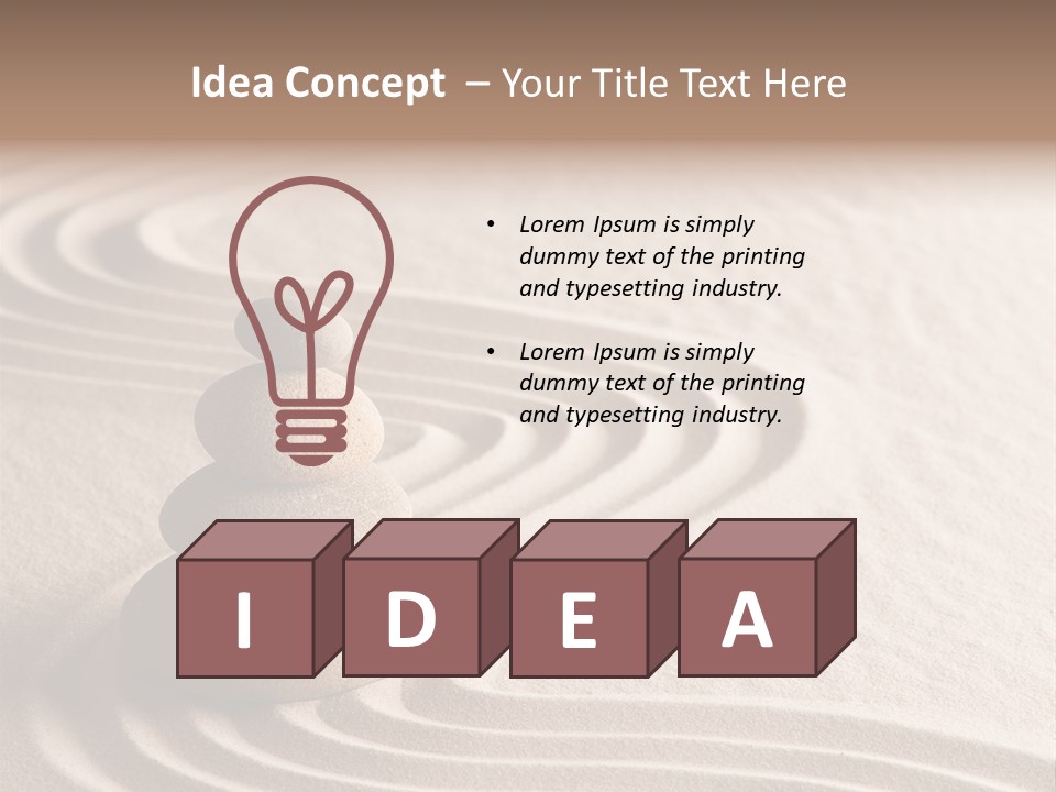 Ripple Spirituality Yellow PowerPoint Template