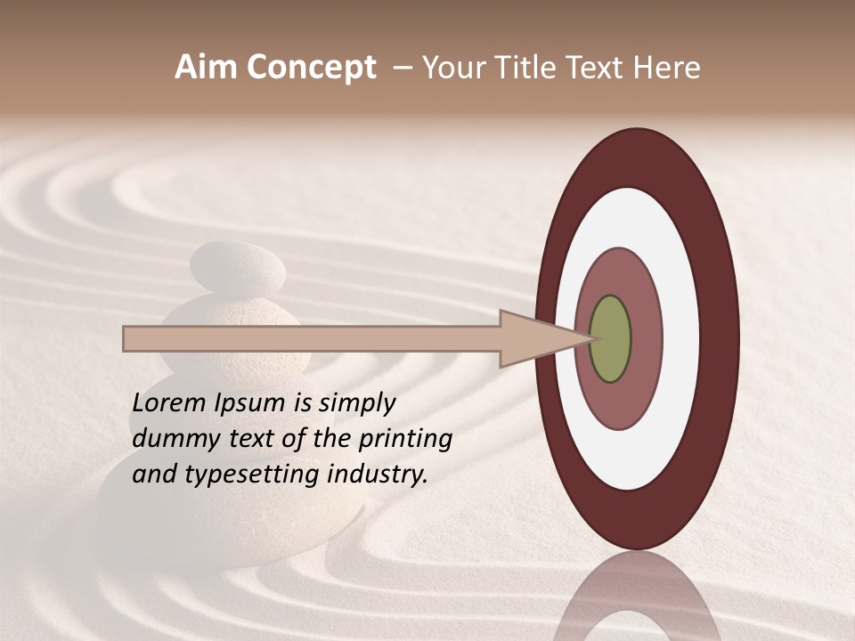 Ripple Spirituality Yellow PowerPoint Template