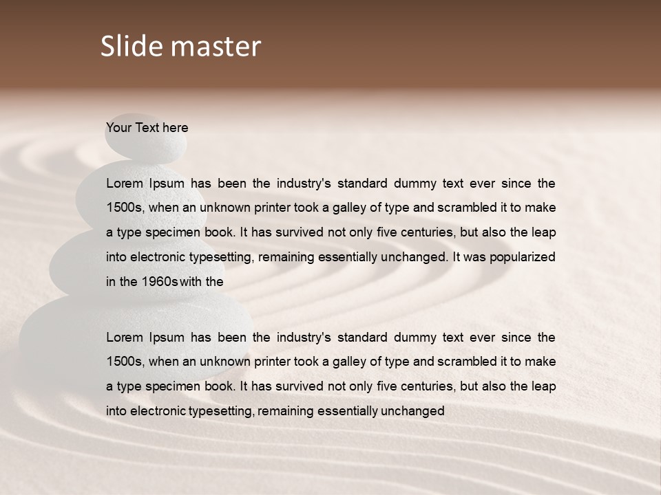 Peaceful Path Peace PowerPoint Template