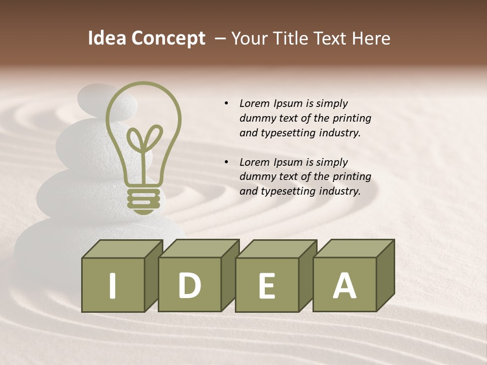 Peaceful Path Peace PowerPoint Template