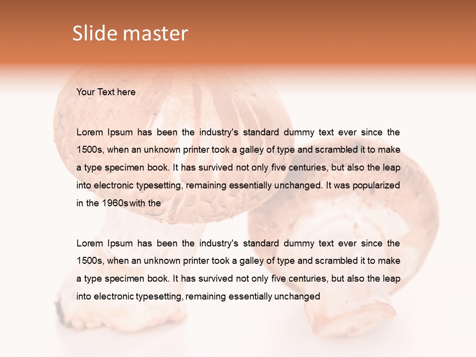 Vegetarian Fresh Background PowerPoint Template