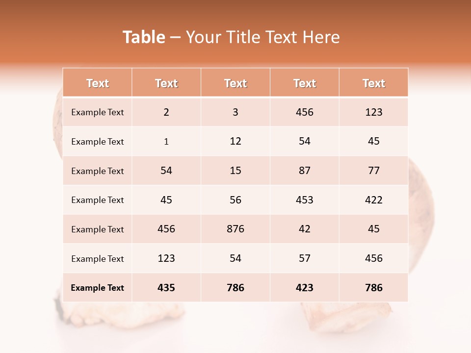 Vegetarian Fresh Background PowerPoint Template