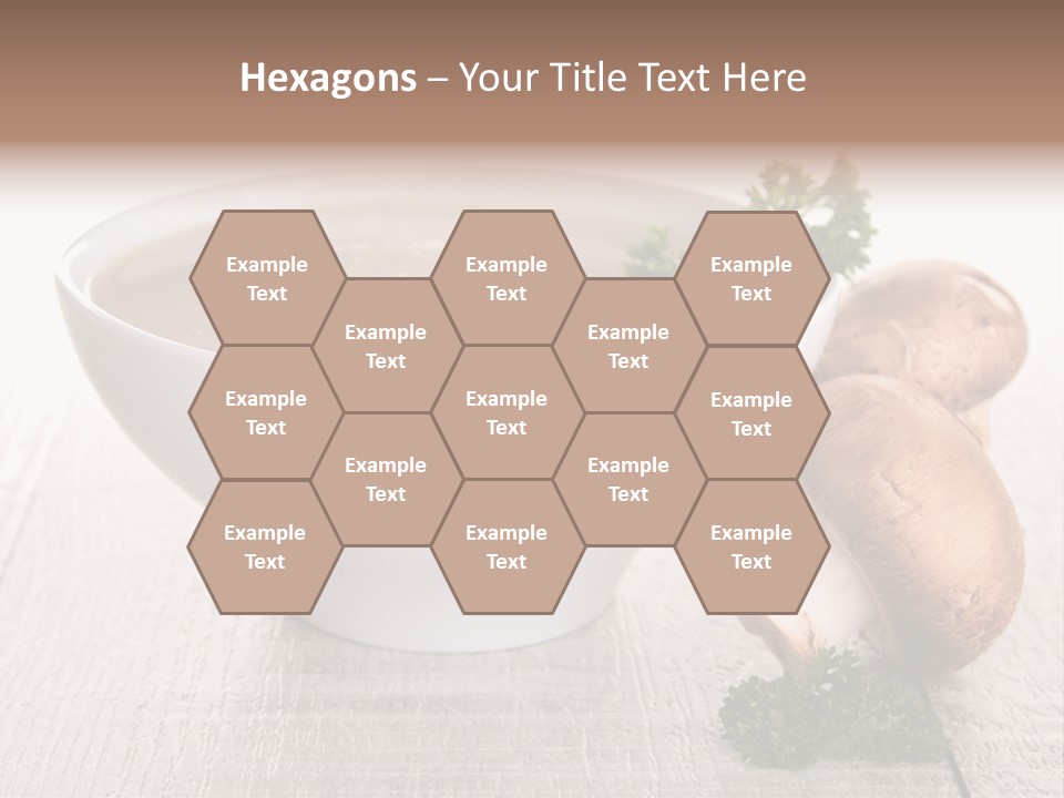 Bowl Soup Champignon PowerPoint Template