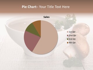 Bowl Soup Champignon PowerPoint Template