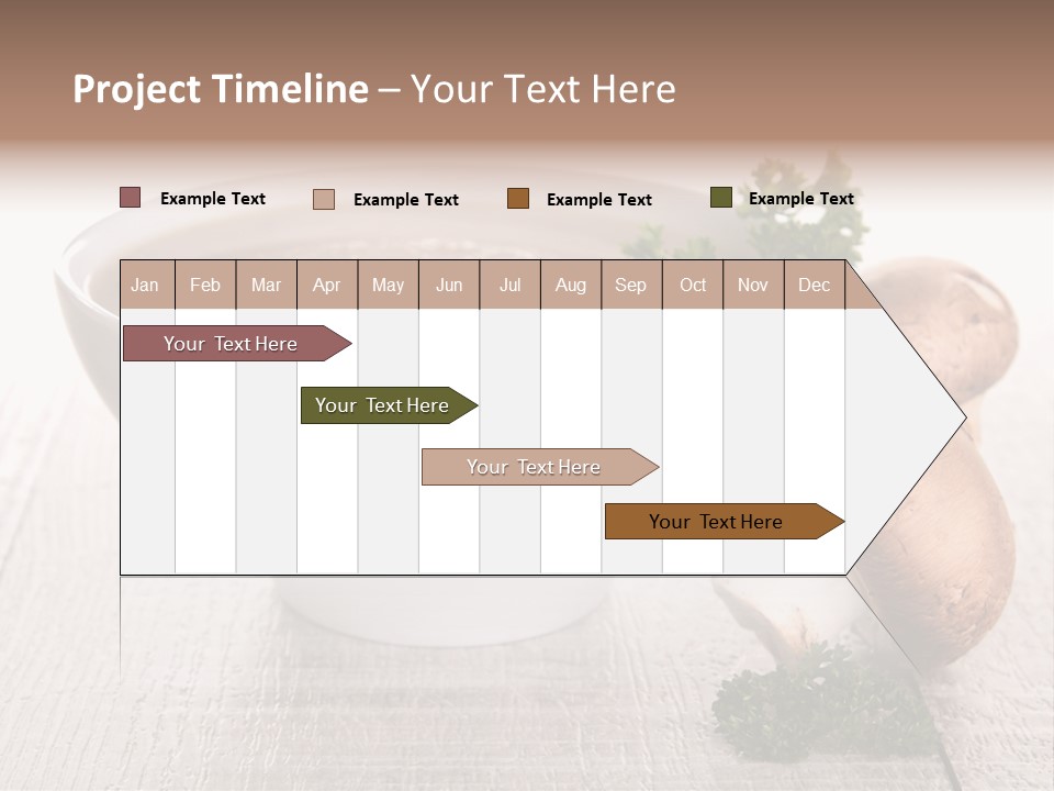 Bowl Soup Champignon PowerPoint Template