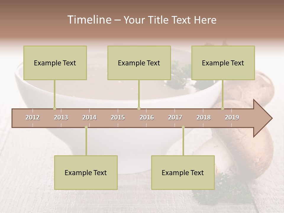 Bowl Soup Champignon PowerPoint Template