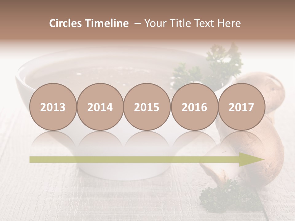 Bowl Soup Champignon PowerPoint Template