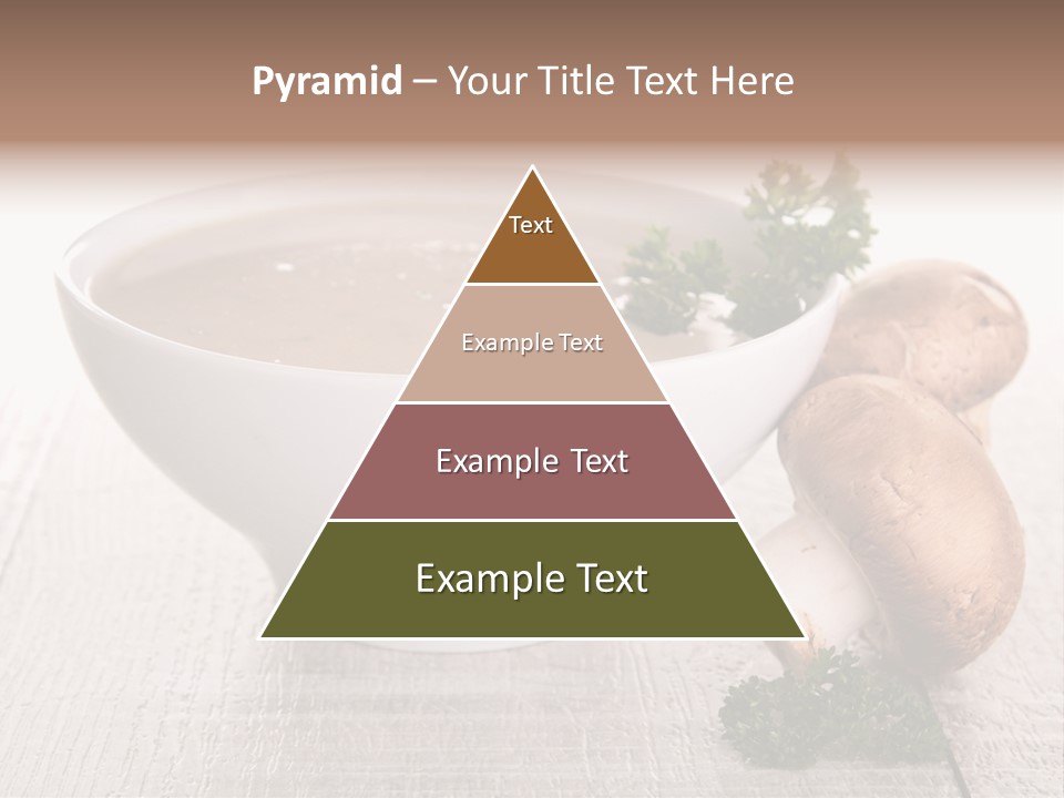 Bowl Soup Champignon PowerPoint Template