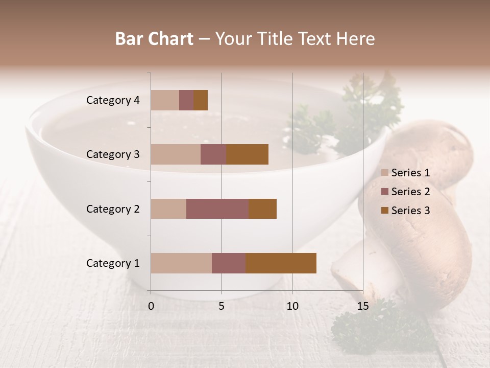 Bowl Soup Champignon PowerPoint Template