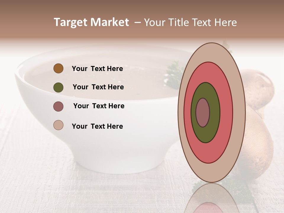 Bowl Soup Champignon PowerPoint Template