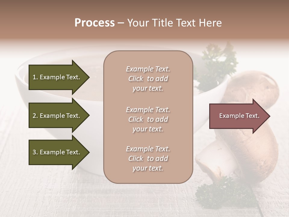 Bowl Soup Champignon PowerPoint Template