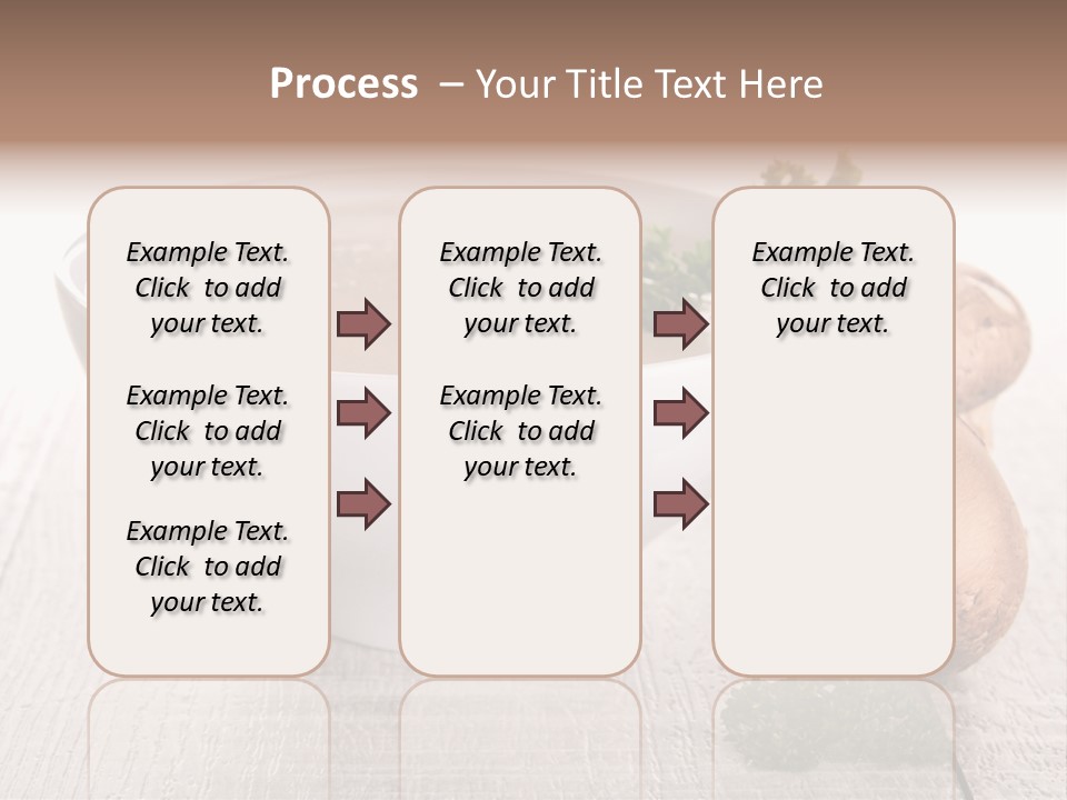 Bowl Soup Champignon PowerPoint Template
