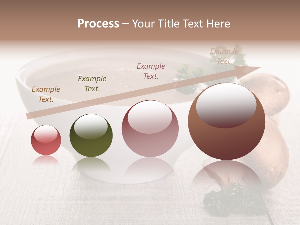 Bowl Soup Champignon PowerPoint Template