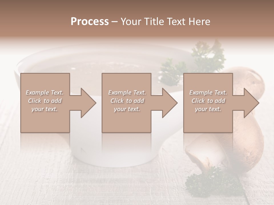 Bowl Soup Champignon PowerPoint Template