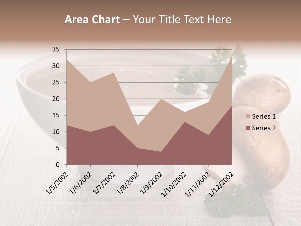 Bowl Soup Champignon PowerPoint Template