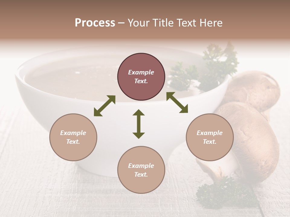 Bowl Soup Champignon PowerPoint Template