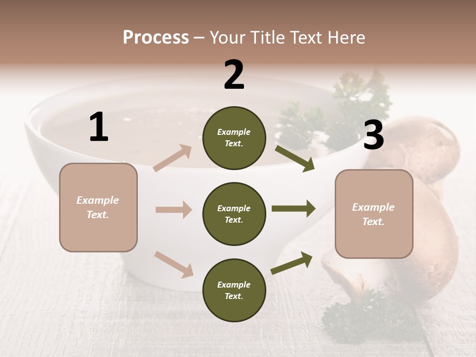 Bowl Soup Champignon PowerPoint Template