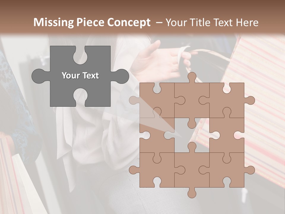 Cloth Paper Portrait PowerPoint Template