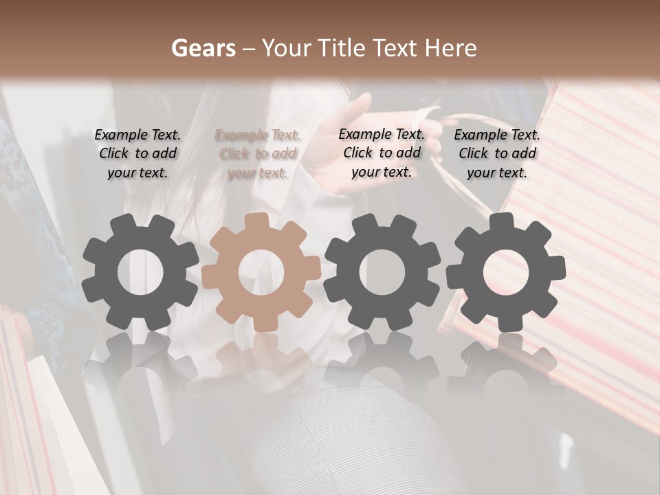 Cloth Paper Portrait PowerPoint Template