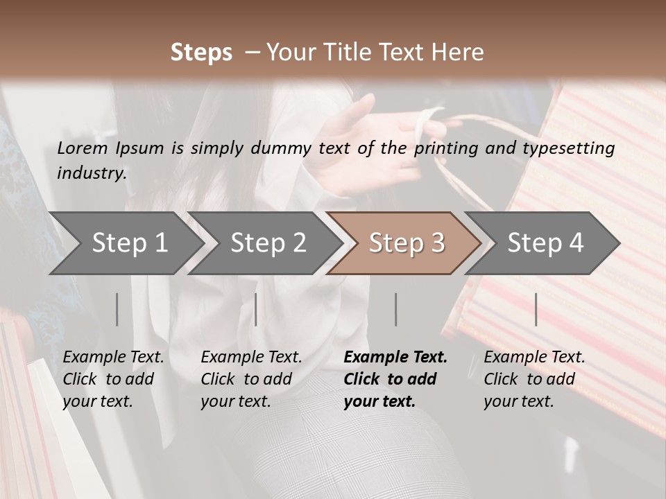 Cloth Paper Portrait PowerPoint Template