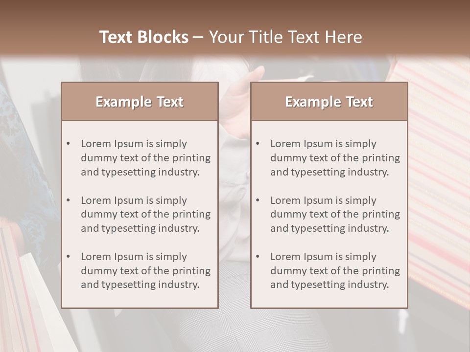 Cloth Paper Portrait PowerPoint Template
