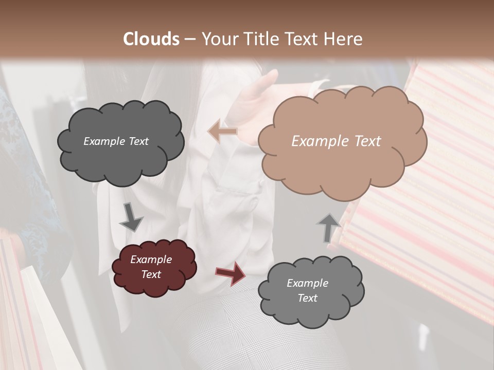 Cloth Paper Portrait PowerPoint Template
