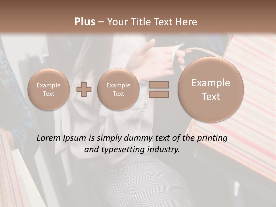 Cloth Paper Portrait PowerPoint Template