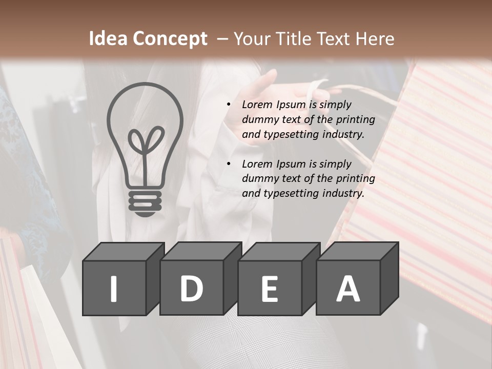 Cloth Paper Portrait PowerPoint Template