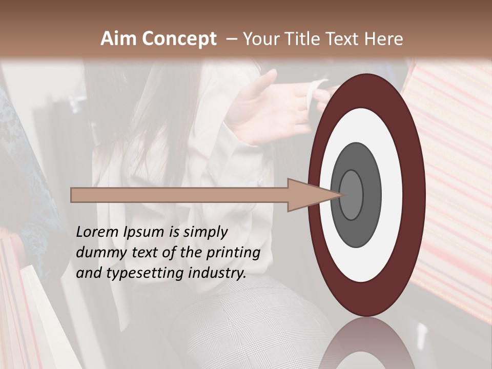 Cloth Paper Portrait PowerPoint Template